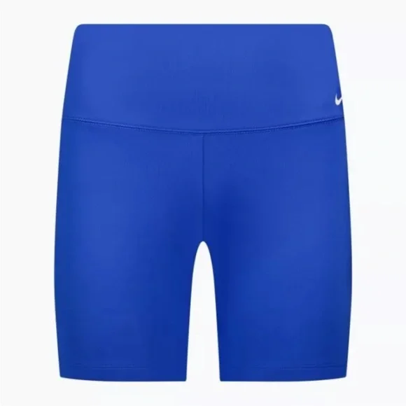 NWT NIKE Performance Women's 6" SWIM SHORTS sz S blue - Picture 2 of 4